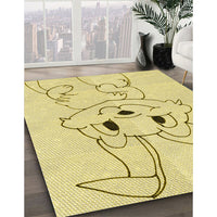 Patterned Sun Yellow Rug, pat1954yw