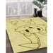 Patterned Sun Yellow Rug in Family Room, pat1954yw
