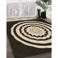 Patterned Midnight Gray Rug, pat1955brn