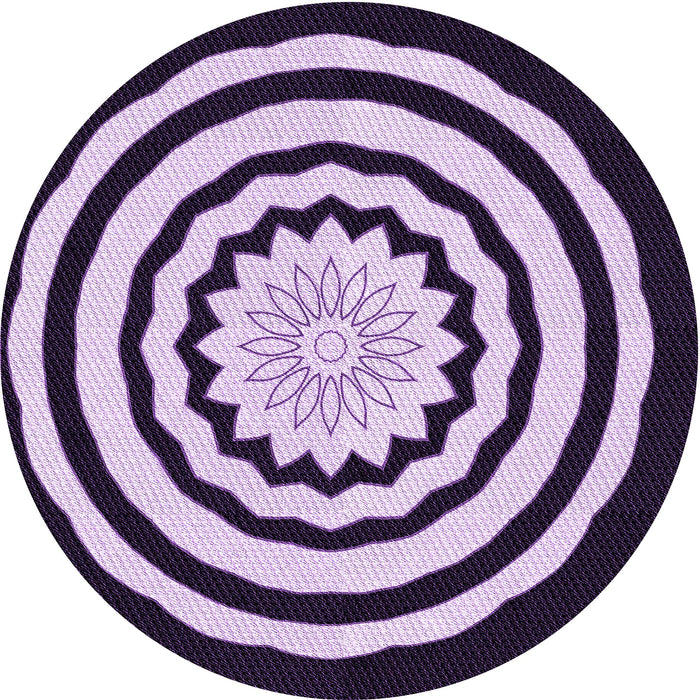 Square Machine Washable Transitional Bright Lilac Purple Rug in a Living Room, wshpat1955pur