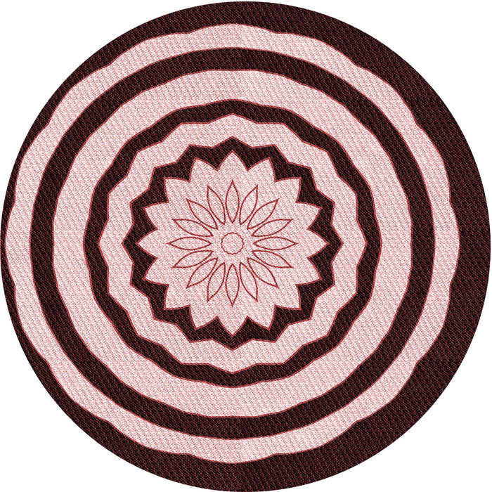 Square Patterned Dark Scarlet Red Rug, pat1955rd