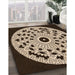 Machine Washable Transitional Black Brown Rug in a Family Room, wshpat1956org