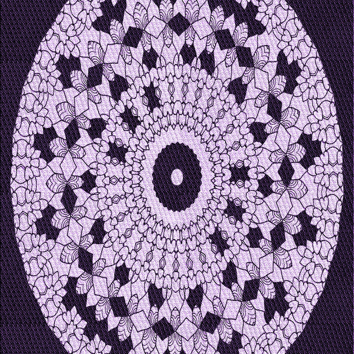 Patterned Blush Pink Rug, pat1956pur