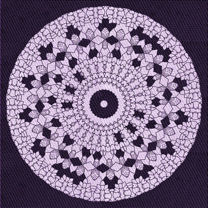 Round Machine Washable Transitional Blush Pink Rug, wshpat1956pur