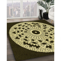 Patterned Midnight Gray Rug, pat1956yw