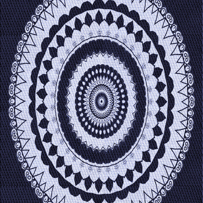 Patterned Night Blue Rug, pat1957blu