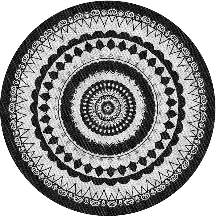 Square Patterned Cloud Gray Rug, pat1957gry