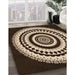 Machine Washable Transitional Black Brown Rug in a Family Room, wshpat1957org