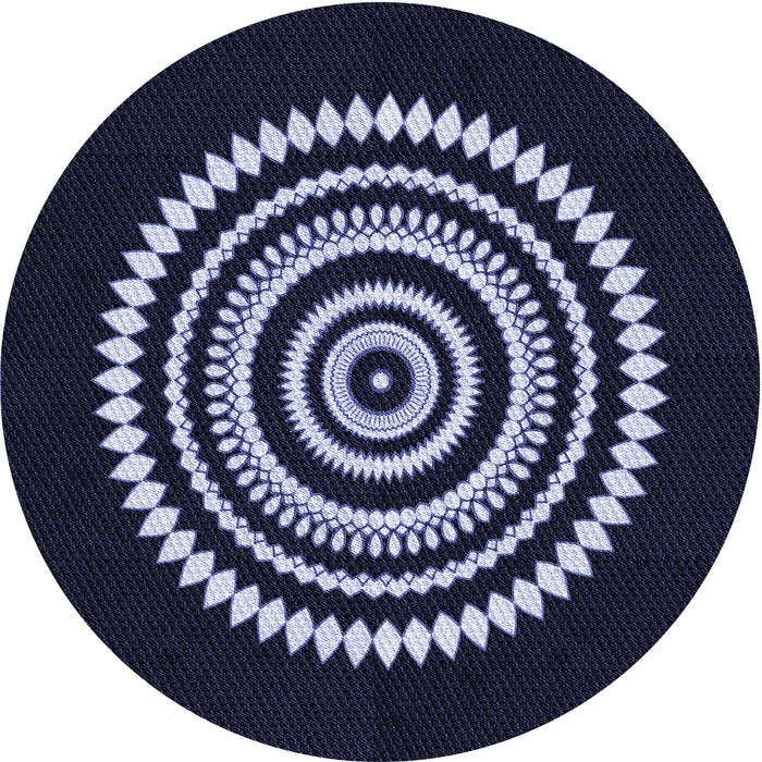 Square Patterned Periwinkle Purple Rug, pat1958blu