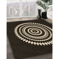 Patterned Black Rug, pat1958brn