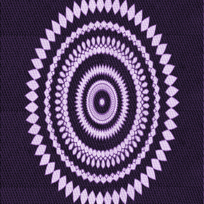 Patterned Deep Purple Rug, pat1958pur