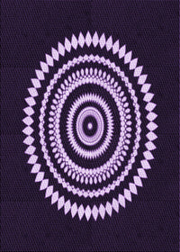 Machine Washable Transitional Deep Purple Rug, wshpat1958pur