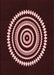 Patterned Chocolate Brown Rug, pat1958rd