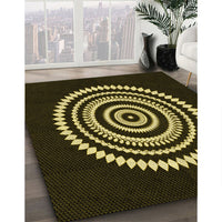 Patterned Black Rug, pat1958yw