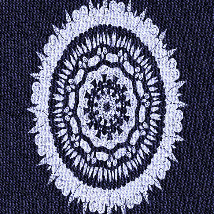 Patterned Periwinkle Purple Rug, pat1959blu