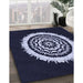 Machine Washable Transitional Periwinkle Purple Rug in a Family Room, wshpat1959blu