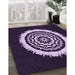 Machine Washable Transitional Lavender Purple Rug in a Family Room, wshpat1959pur