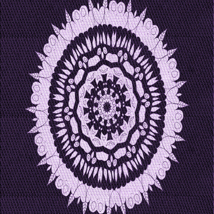 Patterned Lavender Purple Rug, pat1959pur