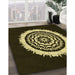 Patterned Black Rug in Family Room, pat1959yw