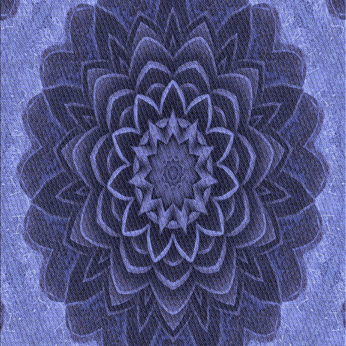 Machine Washable Transitional Light Slate Blue Rug, wshpat196blu