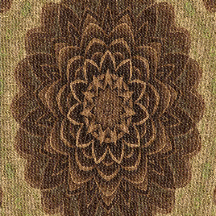 Patterned Cinnamon Brown Rug, pat196brn