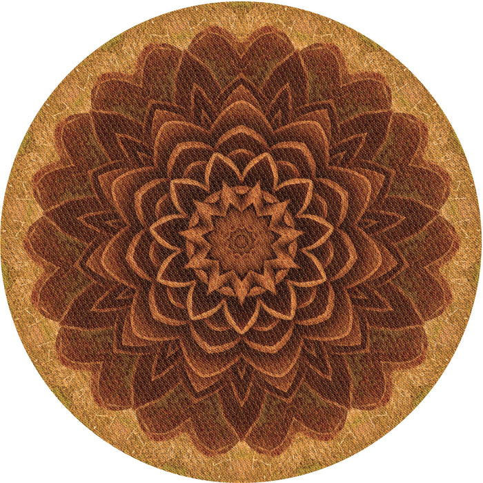 Square Machine Washable Transitional Neon Orange Rug in a Living Room, wshpat196org