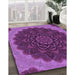 Machine Washable Transitional Purple Rug in a Family Room, wshpat196pur