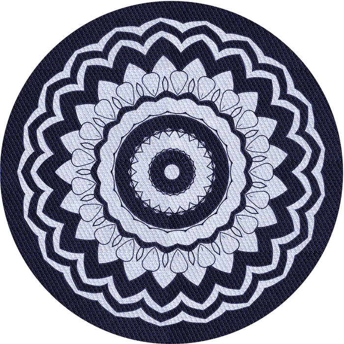 Square Machine Washable Transitional Night Blue Rug in a Living Room, wshpat1960blu