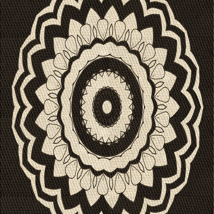 Patterned Camel Brown Rug, pat1960brn