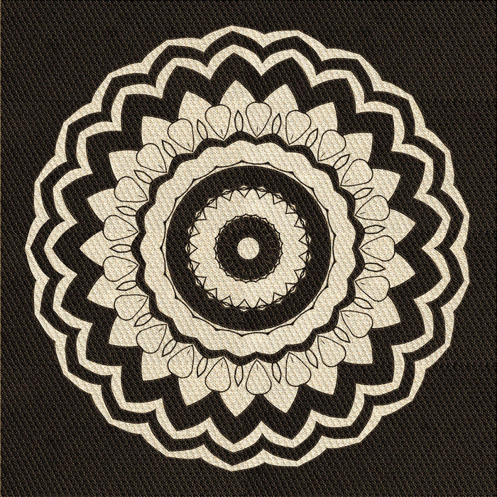 Round Machine Washable Transitional Camel Brown Rug, wshpat1960brn