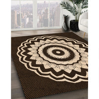 Patterned Light Copper Gold Rug, pat1960org