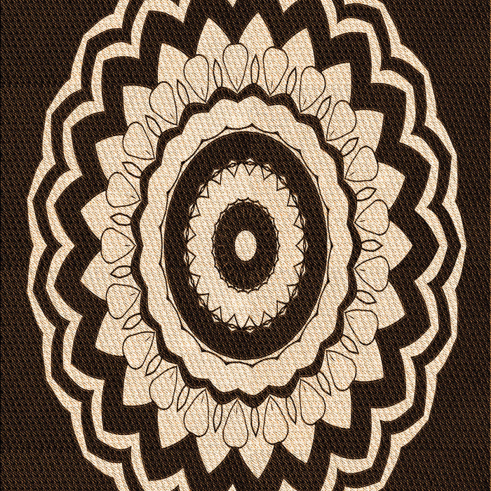 Patterned Light Copper Gold Rug, pat1960org