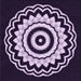 Round Machine Washable Transitional Deep Purple Rug, wshpat1960pur