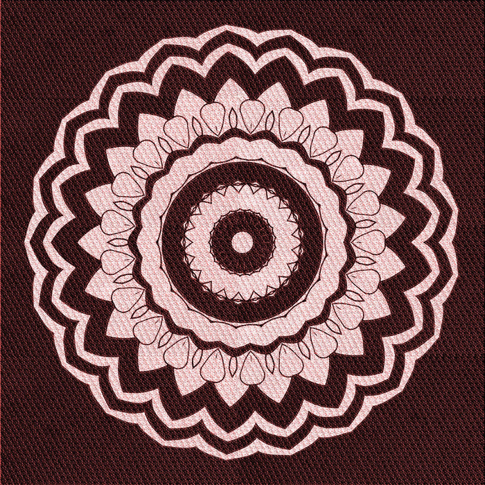 Round Machine Washable Transitional Chocolate Brown Rug, wshpat1960rd