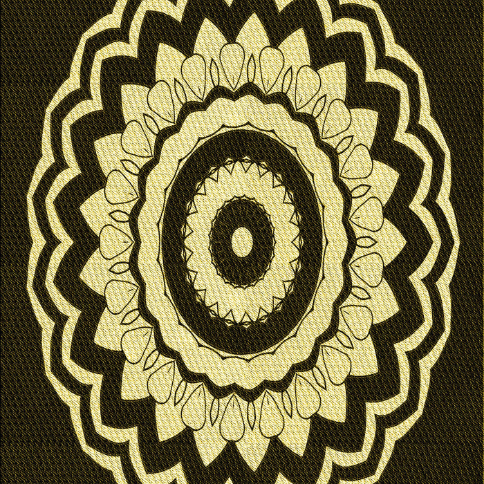 Patterned Midnight Gray Rug, pat1960yw