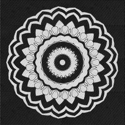 Square Patterned Dark Gray Novelty Rug, pat1960
