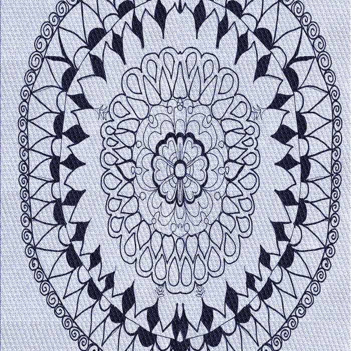 Patterned Lavender Blue Rug, pat1962blu