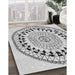 Patterned Platinum Gray Rug in Family Room, pat1962gry