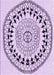 Patterned Purple Flower Purple Rug, pat1962pur