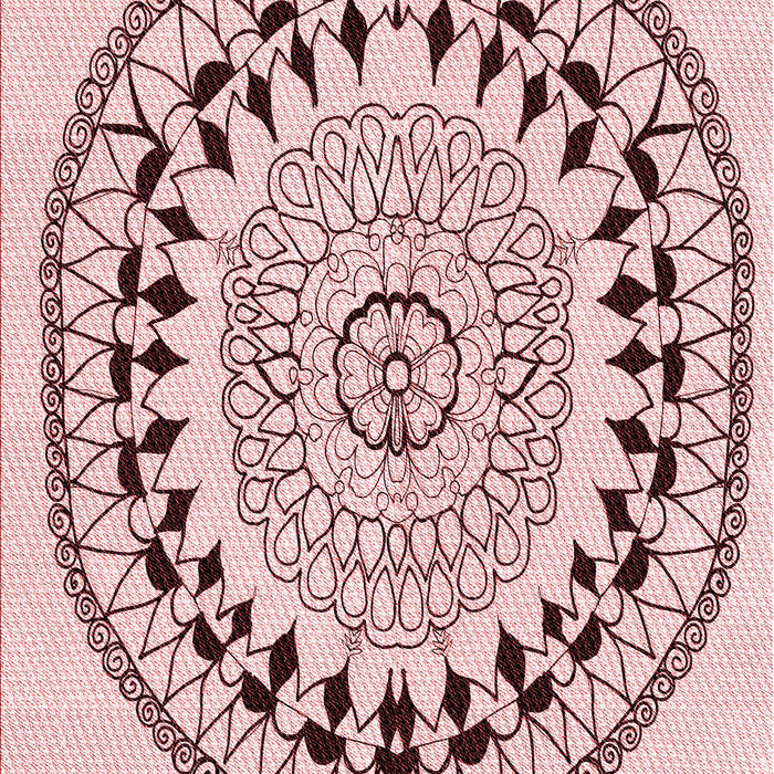 Machine Washable Transitional Indian Red Rug, wshpat1962rd