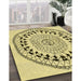 Patterned Sun Yellow Rug in Family Room, pat1962yw