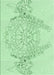 Patterned Mint Green Rug, pat1963grn
