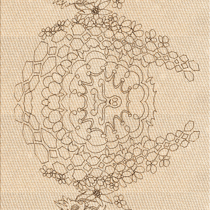 Patterned Brown Sand Brown Rug, pat1963org