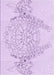 Patterned Bright Lilac Purple Rug, pat1963pur