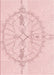 Patterned Light Coral Pink Rug, pat1964rd