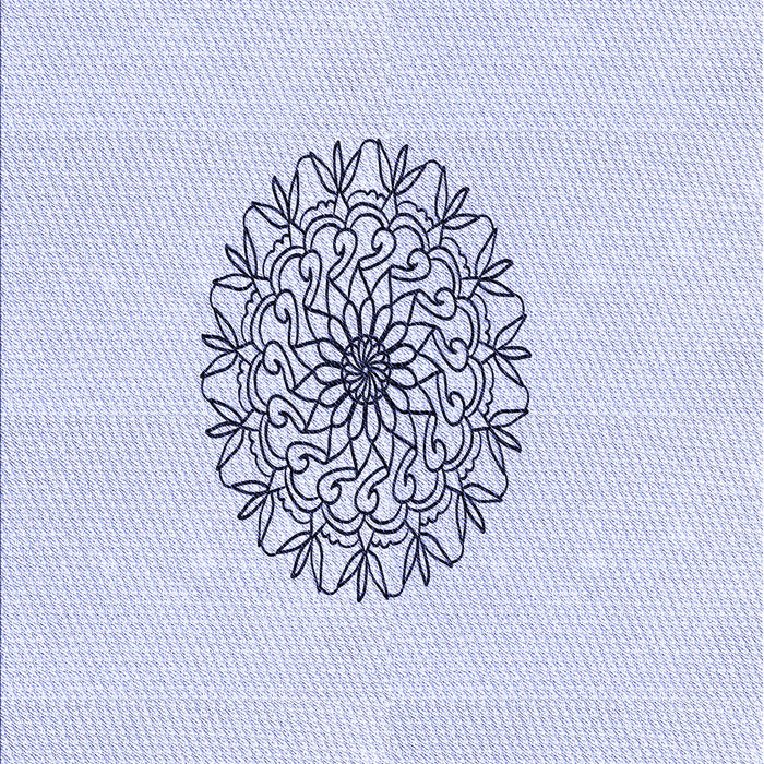 Machine Washable Transitional Denim Blue Rug, wshpat1965blu