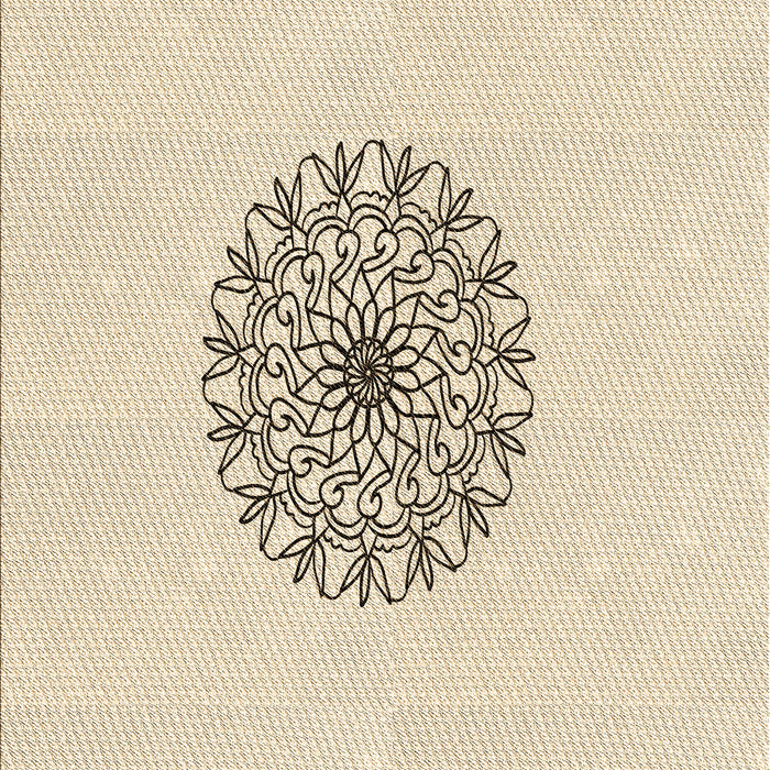 Patterned Moccasin Beige Rug, pat1965brn