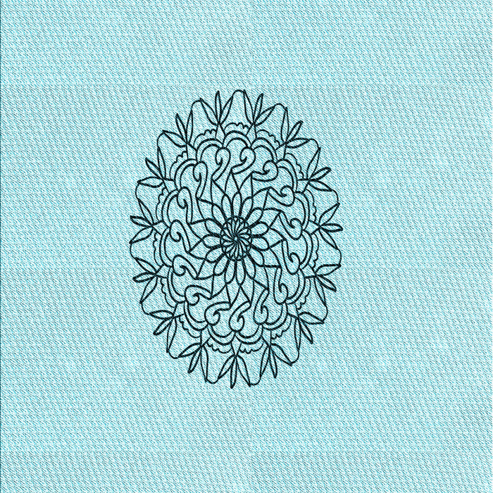 Patterned Electric Blue Rug, pat1965lblu