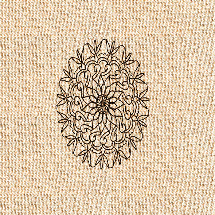 Patterned Moccasin Beige Rug, pat1965org