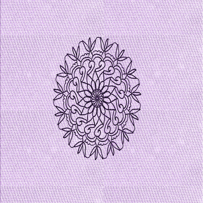 Machine Washable Transitional Bright Lilac Purple Rug, wshpat1965pur